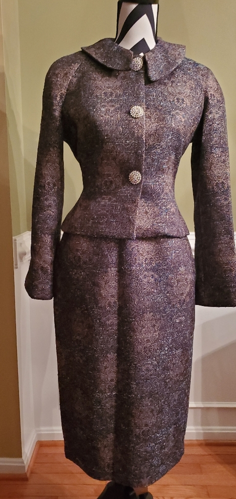 Nina Cole - dressy suit, Rhinestone buttons